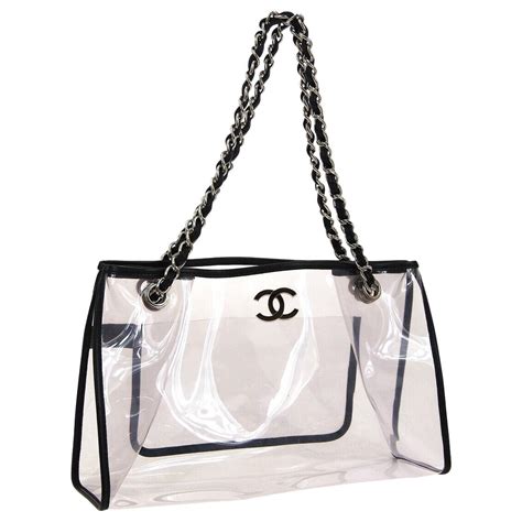 chanel pearl tote|chanel clear tote bag.